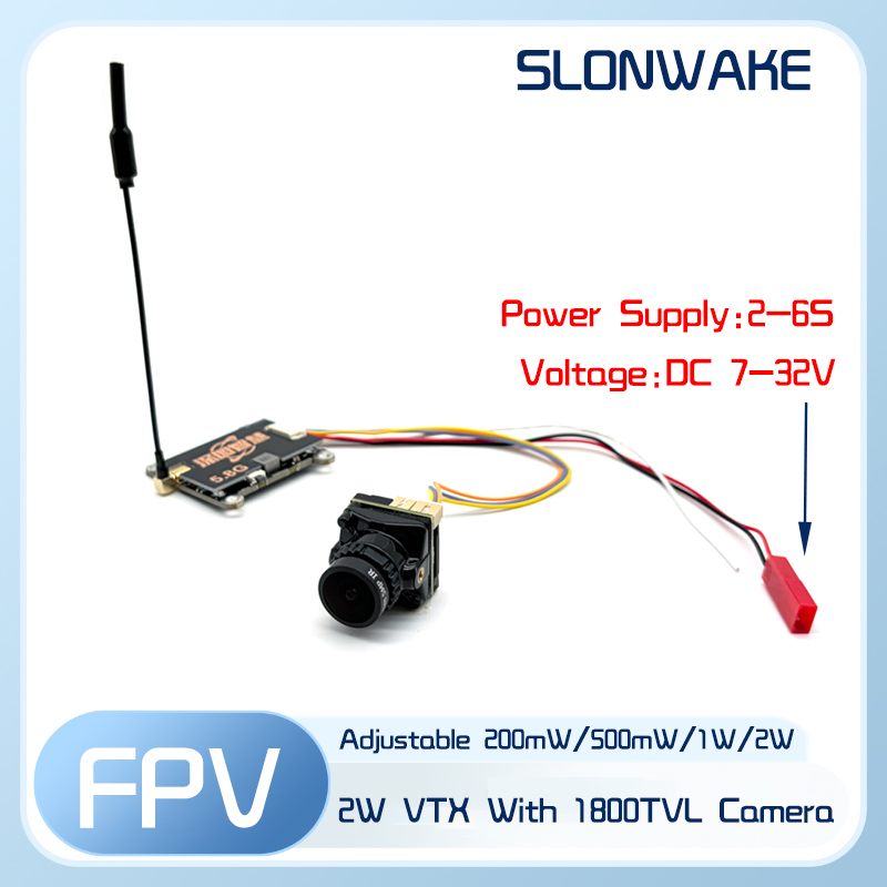 SLONWAKE 5.8G 56CH 2W transmit - огляд і ціна Fpv Drone Receiver