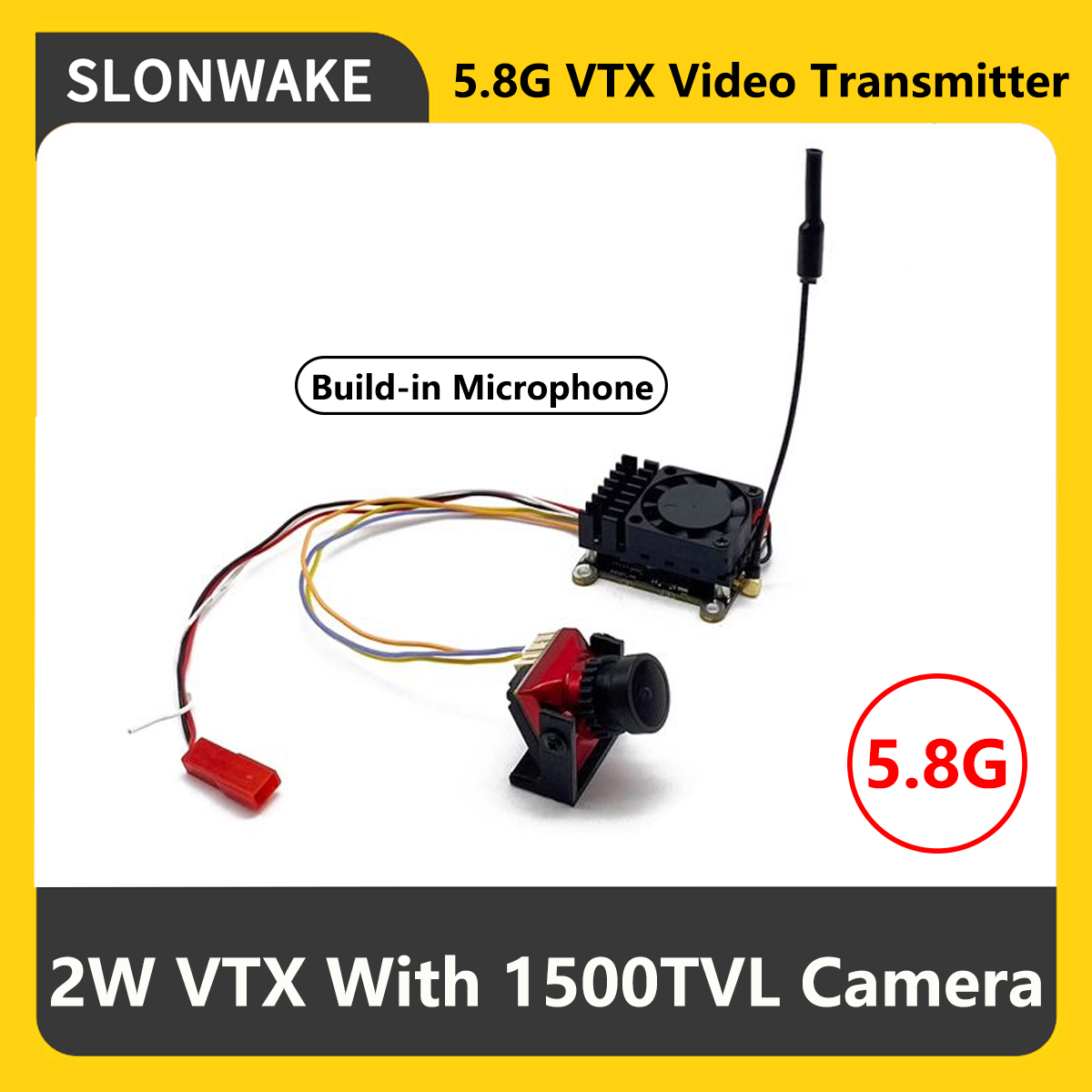 SLONWAKE 5.8G 2000mW FPV VTX T - огляд і ціна Fpv Drone Vtx